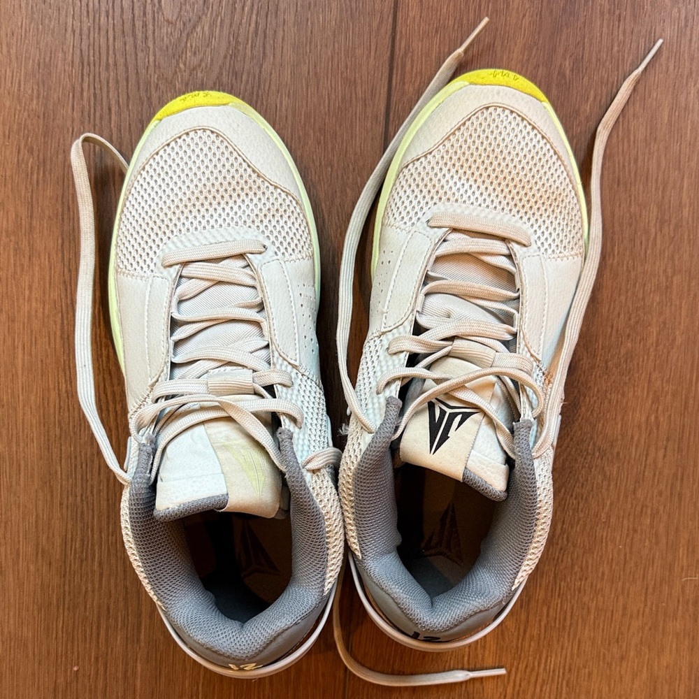 Nike White and Yellow Athletic Shoes